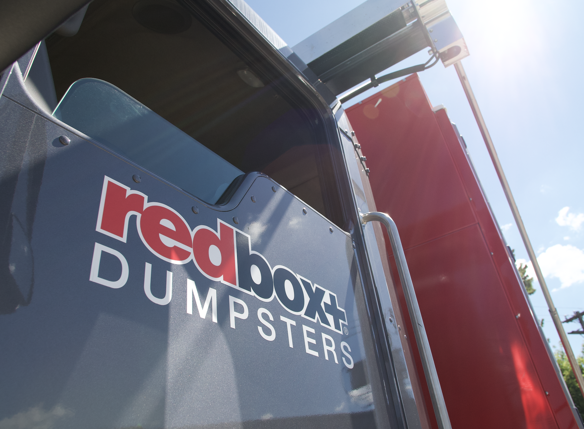 Redbox+ Side of truck with logo